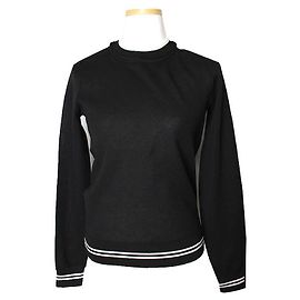 Schwarzes und weißes Strickoberteil von Isabel Marant Weiß