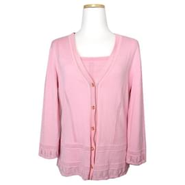 Escada Rosa Strick-Twinset Pink
