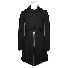 Chloé Black Wool Double-Breasted Coat Black