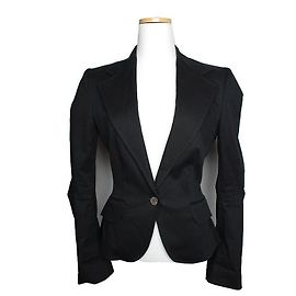 Dolce & Gabbana Giacca nera in cotone Dolce Gabbana Nero