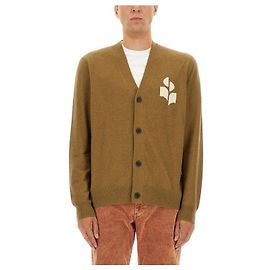 Maglione Isabel Marant in lana e cotone Khaki Uomo Marrone
