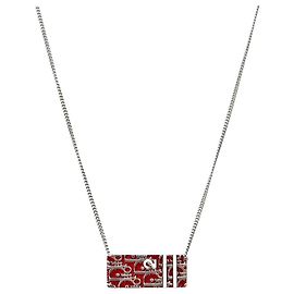 Dior Collar de plata Trotter Rojo Plata