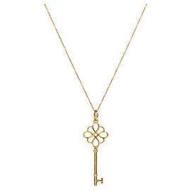 Tiffany & Co Collar Colgante Llave de Oro Dorado