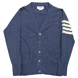 Thom Browne Blauer Cardigan Blau