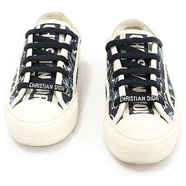 Dior Sneakers da donna in cotone ricamato blu indigo WALK'N' Blu