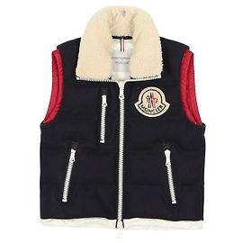 Moncler Gesteppte Weste Größe Blau