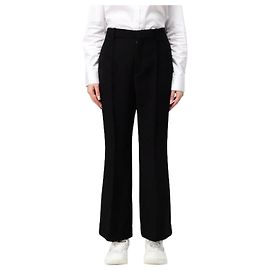 Bottega Veneta Light Wool Crepe Trousers Black