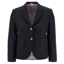 Thom Browne Wool Twill High Armhole Sports Coat Blue