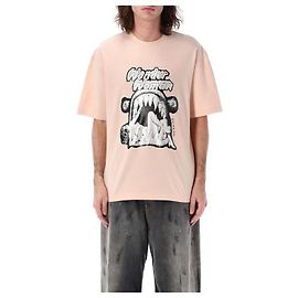 Acne Camiseta estampada de corte relaxado Rosa