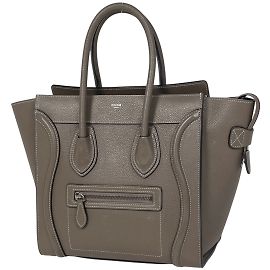 Céline Borsa tote micro shopper Luggage di Celine Grigio