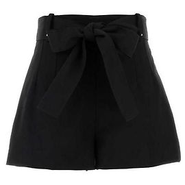 Moncler Short en gabardine Noir