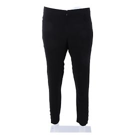 Chanel Pantalones de seda Negro