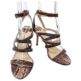 Jimmy Choo Sandalias de pitón Multicolor
