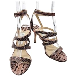 Jimmy Choo Sandales en python Multicolore