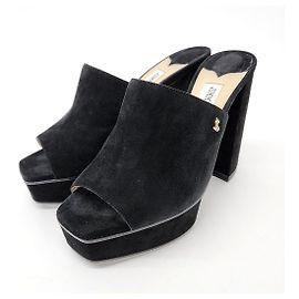 Jimmy Choo Pantofole in camoscio Nero