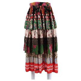 Saia de seda Gucci Multicor