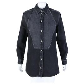 Camisa Larga de Denim Chanel Negro