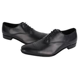 Prada Leder Slipper Schwarz Schwarz