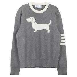 Thom Browne Pull en coton Hector Marron