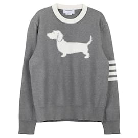 Thom Browne Hector Baumwollpullover Braun