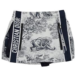 Dior Riviera Toile de Jouy Skirt Pants Size Blue