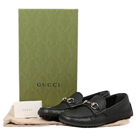 Gucci Mocassino da guida Horsebit Taglia Nero