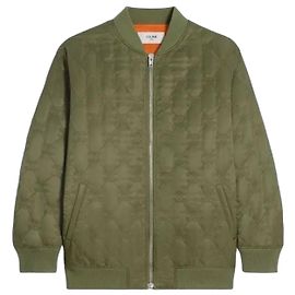 Céline Oversized Teddy Jacket in Nylon Twill Brown