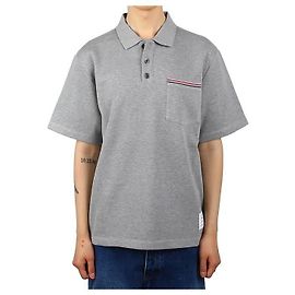 Thom Browne Polo mit kurzen Ärmeln Braun