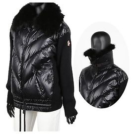 Moncler Grenoble Alpaca Down Jacket Black