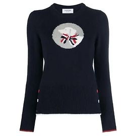 Thom Browne Classic Hector Pullover Blue
