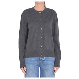 Bottega Veneta Strickjacke aus Wolle mit Rippenstruktur Braun