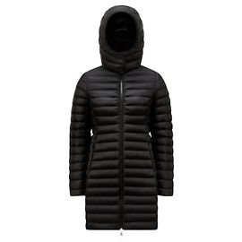 Moncler Giacca Lunga con Cappuccio Igelong Nero
