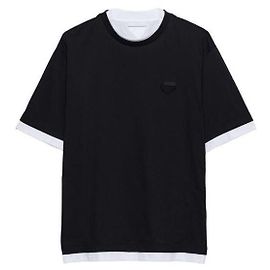 Prada Camiseta de algodão Preto