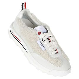 Thom Browne Tênis Tech Runner em shearling Branco
