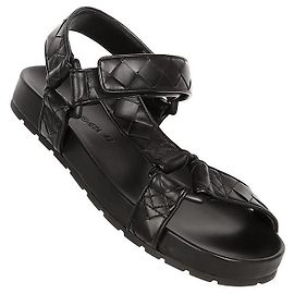 Bottega Veneta Intrecciato Trip Sandals Black