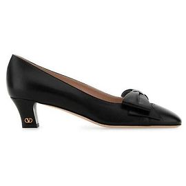 Valentino Bow Logo Pumps Black