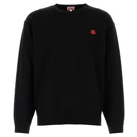Kenzo Flower Patch Wool Knit Black