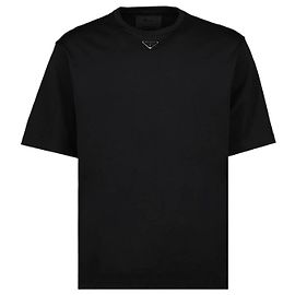 Prada Baumwoll-T-Shirt Schwarz