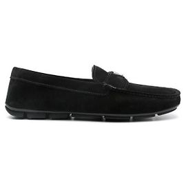 Prada Mocassins de conduite en daim Noir