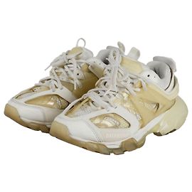 Balenciaga Baskets à semelle transparente Track Blanc