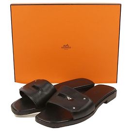 Hermès Mule Slippers Size Black