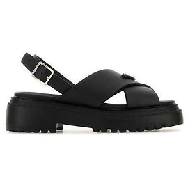 Prada Gummisandalen Schwarz