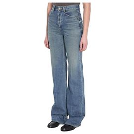 Saint Laurent Medium Blue Denim Jeans Blue