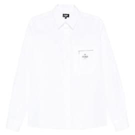 Fendi Camisa de algodón Blanco