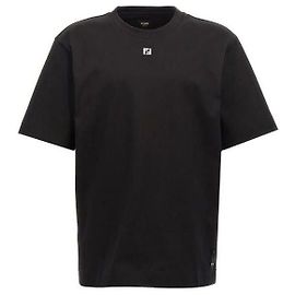 Fendi Metal FF Cotton T-Shirt Black