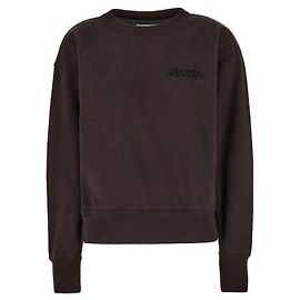 Isabel Marant Mit Logo bestickter Sweatshirt Schwarz