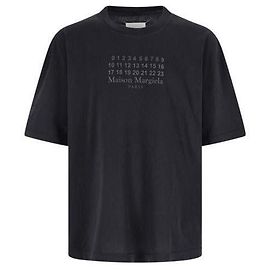 Maison Martin Margiela Camiseta de jersey de algodón Negro