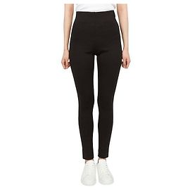 Moncler Leggings con patch logo Nero