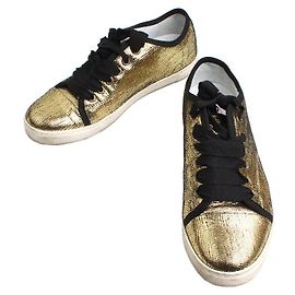 Lanvin Baskets métalliques dorées Doré