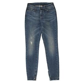 Dolce & Gabbana Audrey Blue Washed Damage Denim Pants Blue